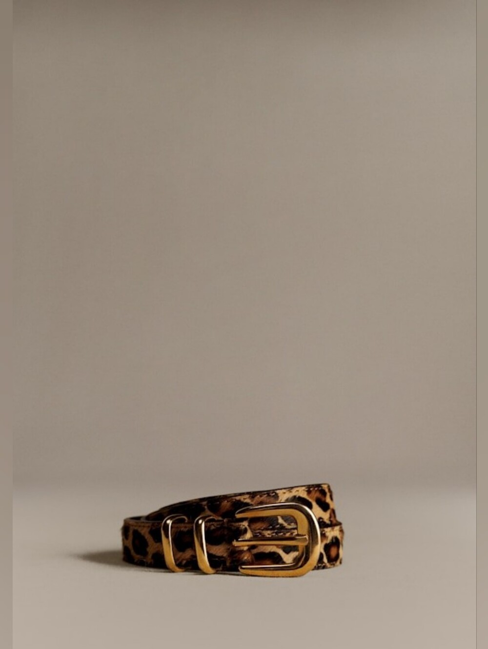 Sezane Livie Hip Belt Leopard Size T85/ 33.5 Inch